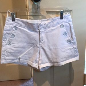 White loft shorts